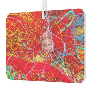 Colourful fishing nets air freshener