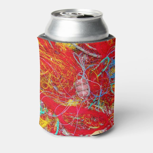Colourful fishing nets can cooler (Can Back)