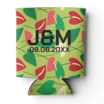 Colourful flamingo flowers pattern