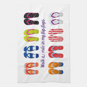 Colourful Flip Flop Design Kitchen Towel