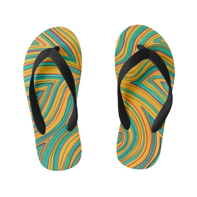 Colourful Flip Flops (Footbed)