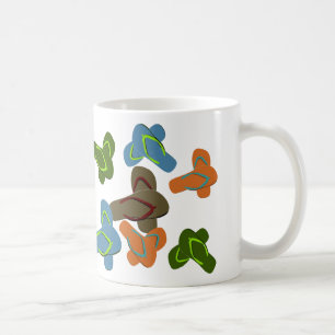 Colourful Flip Flops Vector Art Coffee Mug