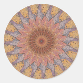 Colourful Floor Tiles Kaleidoscope 13 Classic Round Sticker