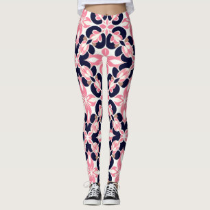 Colourful Floral Abstract Pattern Leggings