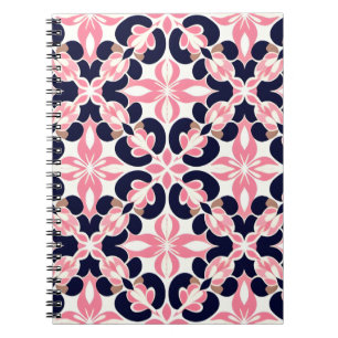 Colourful Floral Abstract Pattern Notebook