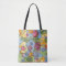 Colourful Floral Abstract Tote
