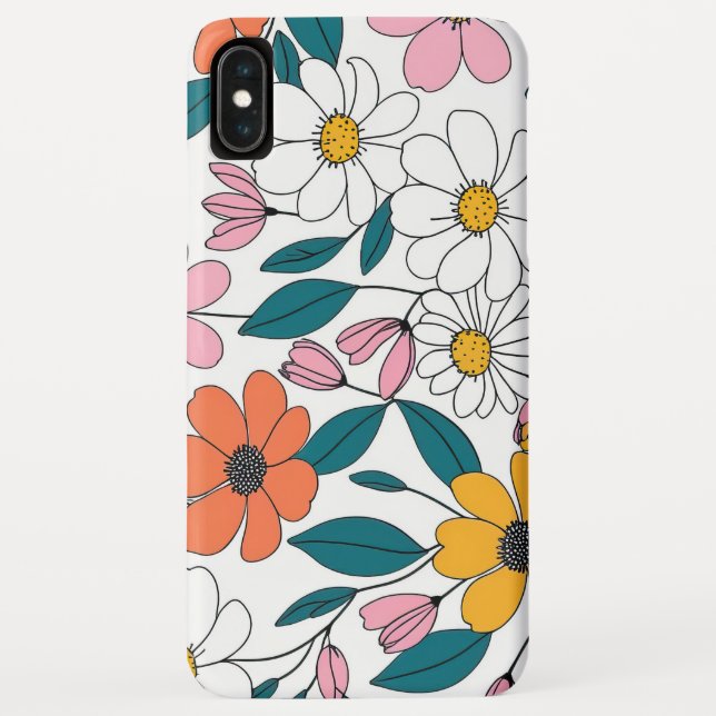 colourful floral art  Case-Mate iPhone case (Back)