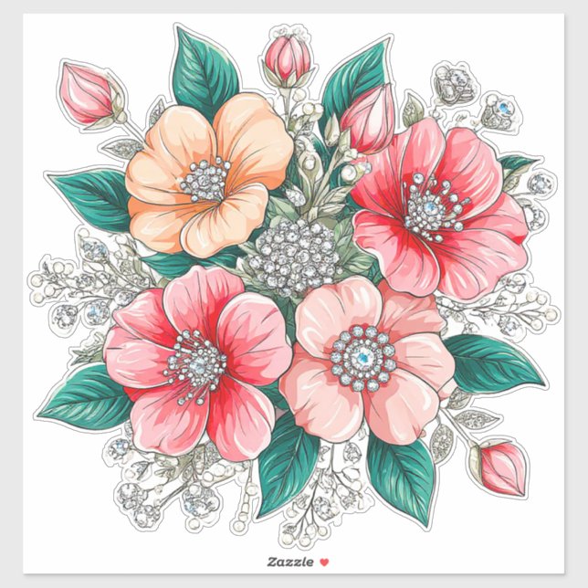 Colourful Floral Bouquet (Sheet)