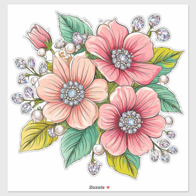 Colourful Floral Bouquet (Sheet)