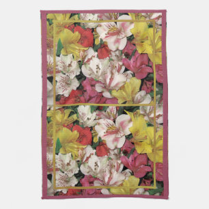 Colourful Floral Bouquet American MoJo Kitchen Tow Towel