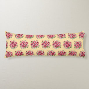 Colourful Floral Bouquet Body Pillow