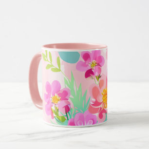 Colourful Floral Bouquet Mug