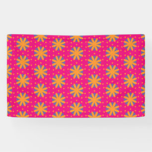 colourful floral circle shapes banner