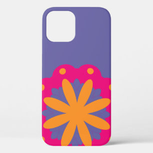 colourful floral circle shapes iPhone 12 pro case