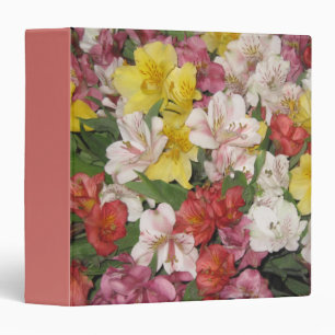Colourful Floral Design Binder