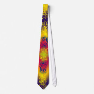 Colourful floral design Tie