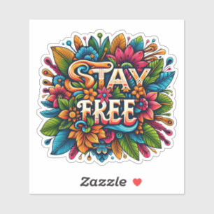 Colourful Floral Design With a Message of Freedom