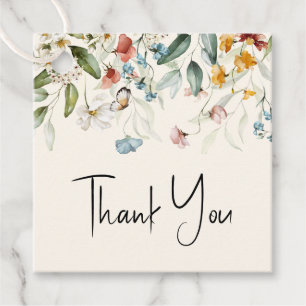 Colourful Floral Drop Garden Baby Shower Favour Ta Tags