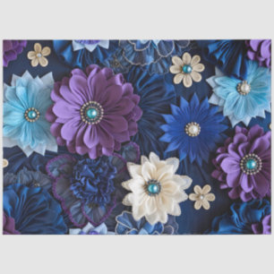 Colourful Floral Fabric Art Tissue Paper