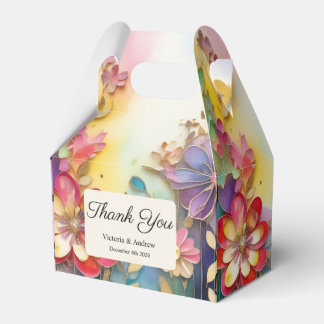 Colourful Floral Favour box