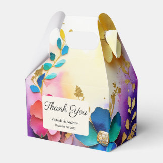 Colourful Floral Favour box