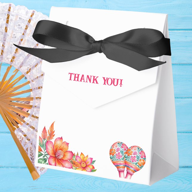 Colourful Floral Fiesta Mexican Baby Shower Favor Box (Creator Uploaded)