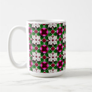 🌸 Colourful Floral Garden Bloom Pattern ☕ Coffee Mug