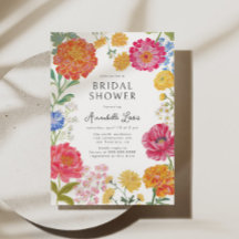 Colourful Floral Garden Bridal Shower