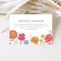 Colourful Floral Garden Display Shower