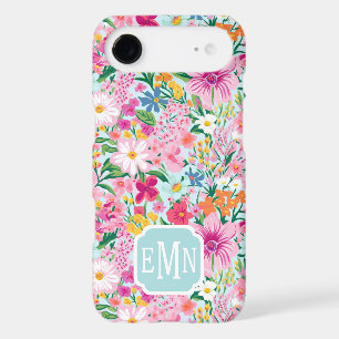 Colourful Floral Garden Monogrammed