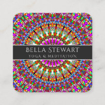 Colourful Floral Geometric Mandala