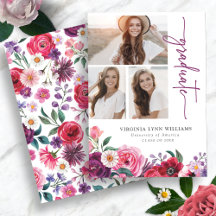 Colourful Floral Graduation