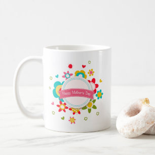 Colourful Floral Happy Mother's Day   Coffee Mug