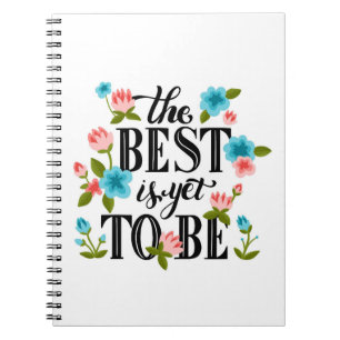 Colourful Floral Inspirational Notebook