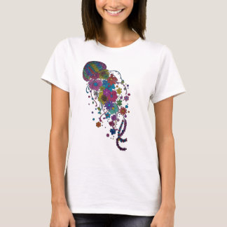 Colourful Floral Jellyfish Mandala Classic T-Shirt