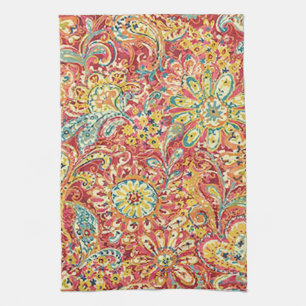Colourful Floral Kitchen Towel