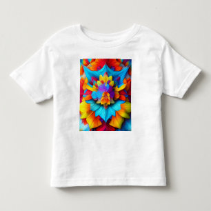 Colourful Floral Mandala Design  Toddler T-shirt