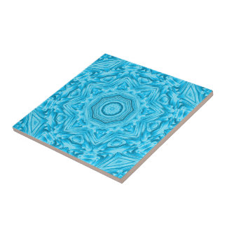 colourful floral marbled mandala boho chic style tile