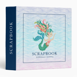 Colourful floral mermaid binder