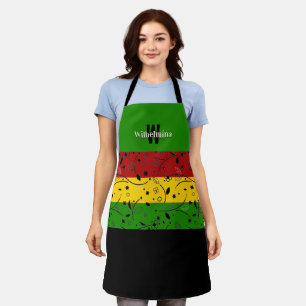 Colourful   Floral   Monogram Personalized Apron
