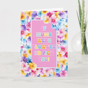 Colourful Floral Mothers Day Card