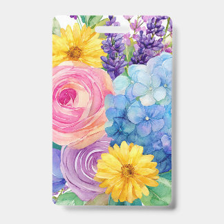 Colourful Floral Name Badge |