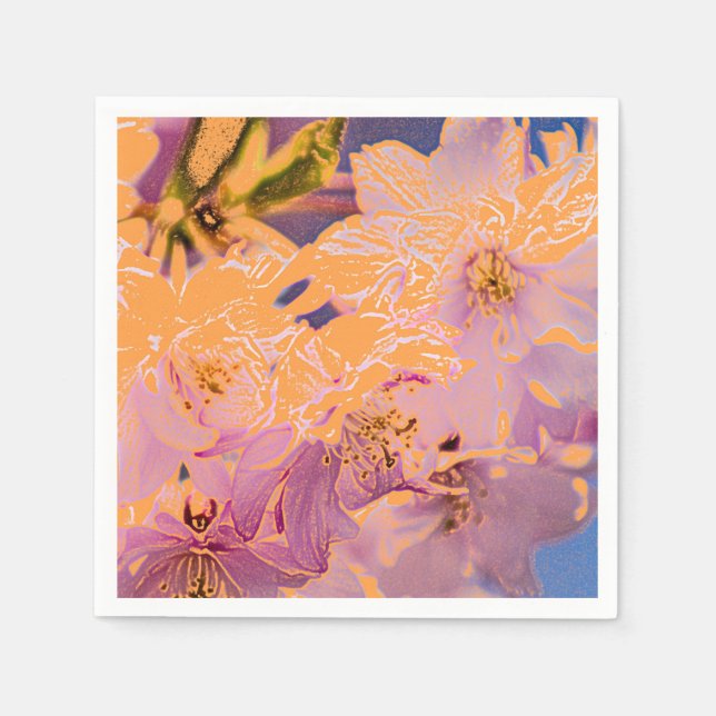 Colourful Floral Napkin (Front)