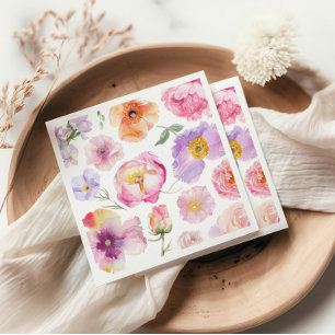 Colourful Floral  Napkin