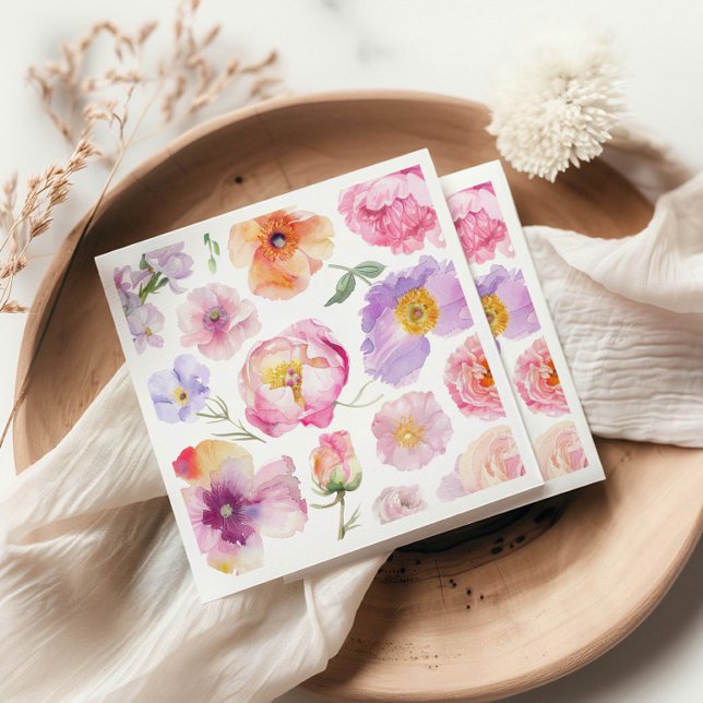 Colourful Floral  Napkin (Creator Uploaded)