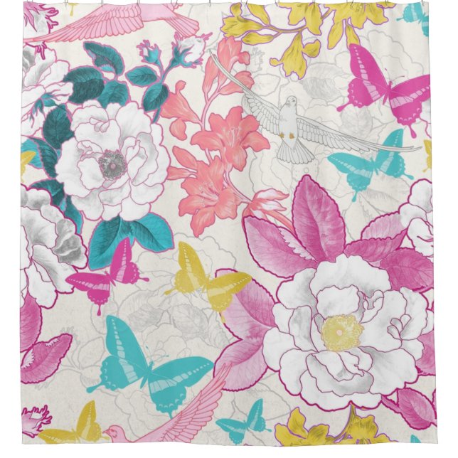 Colourful floral pattern (Front)