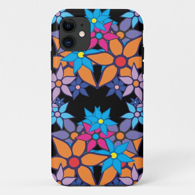 Colourful Floral Pattern #3 Case-Mate iPhone Case (Back)