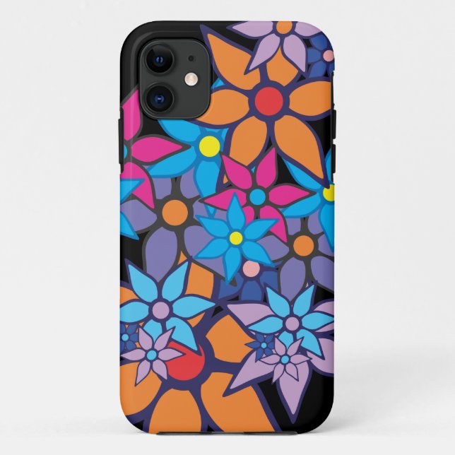 Colourful Floral Pattern #7 Case-Mate iPhone Case (Back)