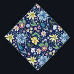 Colourful Floral Pattern Bandana<br><div class="desc">Sweet colourful flowers pattern design.</div>