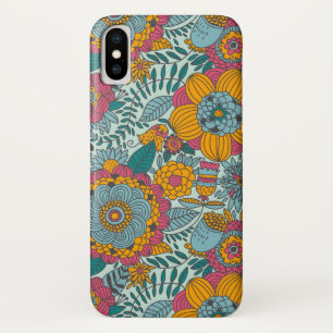 Colourful floral pattern Case-Mate iPhone case